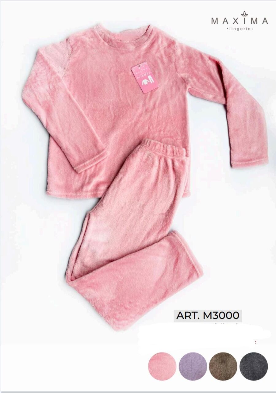 MAXIMA 3000 PIJAMA DE MUJER POLAR SOFT LISO